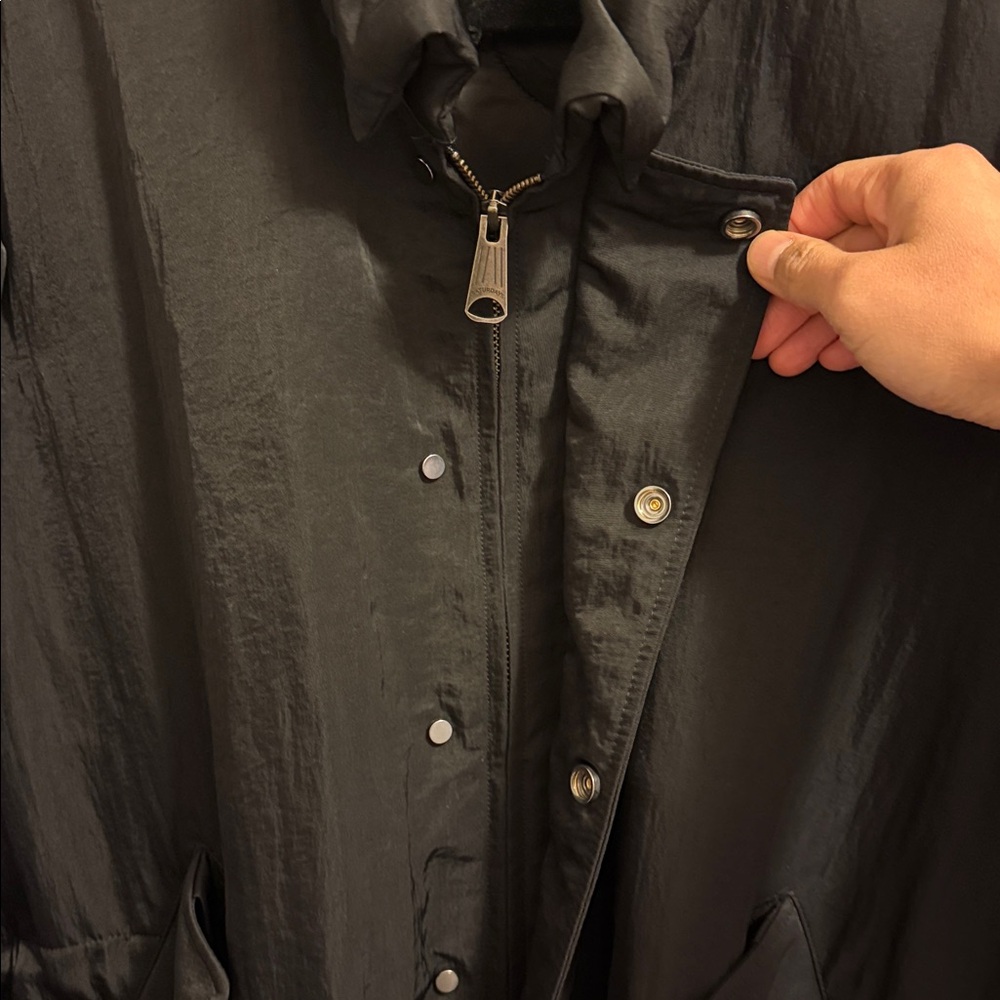 Saturdays New York City Black Trench Rain Coat - Picture 4 of 14